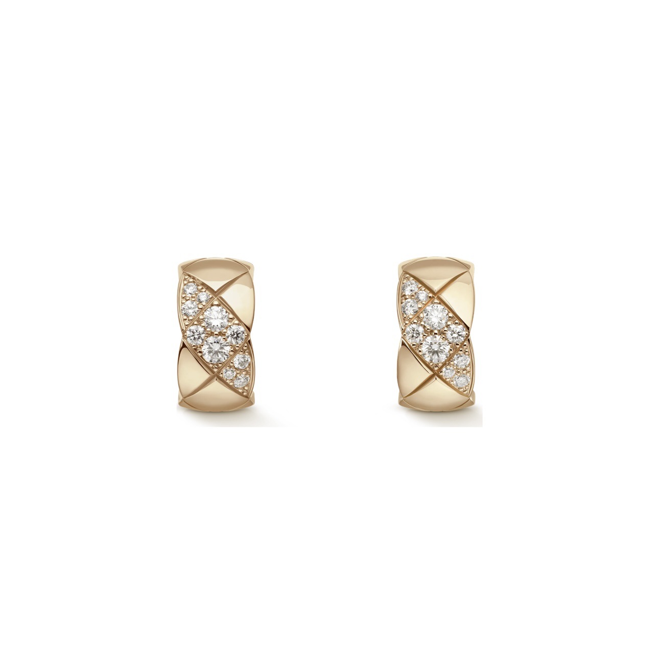 Rose Gold [Berlian Miring] / anting berlian