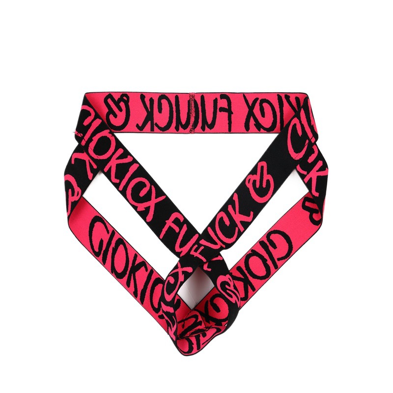 Sexy cintura baja ropa interior de los hombres JJ cadera elevación anillo Tanga cadera elevación hueco doble Tanga E067