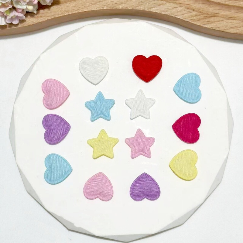 Manufacturer Wholesale Macaron Color Fabric Heart Five-Pointed Star DIY Handmade Jewelry Accessories Bar Holder Decorative Accessories Manufacturer Wholesale Macaron Color Fabric Heart Five-Pointed Star DIY Handmade Jewelry Accessories Bar Holder Decorative Accessories