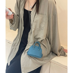 贝壳包女2025新款头层牛皮迷你链条口红包时尚零钱包高级感斜挎包