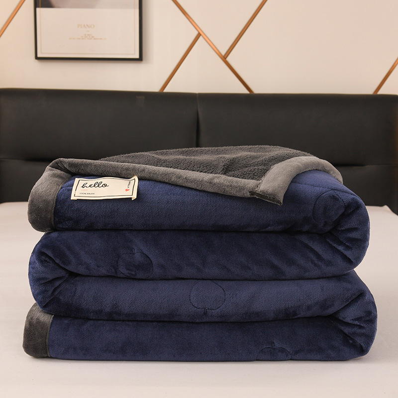 Flange mantas sofá de alto peso leche de cachemira de cordero mantas multifuncionales primavera y otoño mantas de siesta oficina