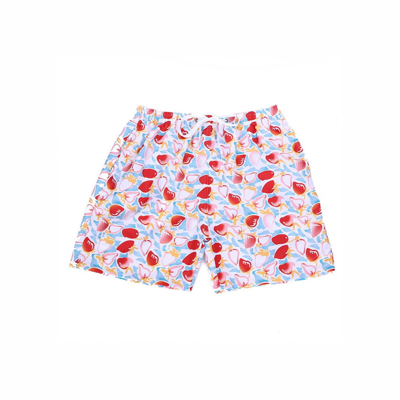 2025 Cross-Border Men's Cute Pattern 3D Printed Shorts Summer Surf Shorts Men's European and American Casual Sports Pants