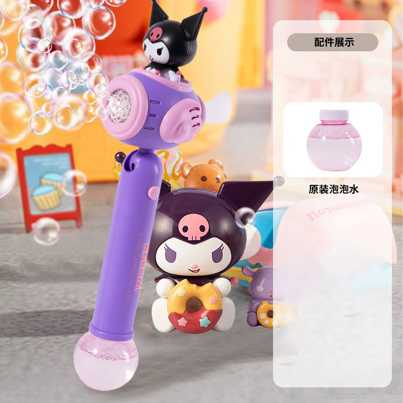 Sanrio, машинка для пенных пузырей, ручная игрушка, автоматические электрические пузыри, полностью автоматическая, новинка