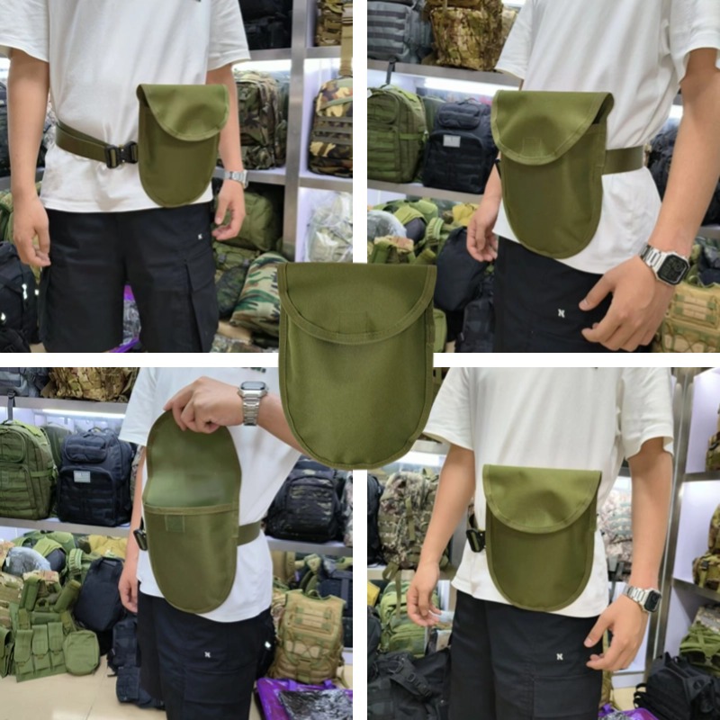 Bolsa de almacenamiento de pala plegable multifuncional, bolsa de almacenamiento de pala impermeable resistente al desgaste, bolsa de bolsillo, equipo de campamento, kit de almacenamiento personalizado