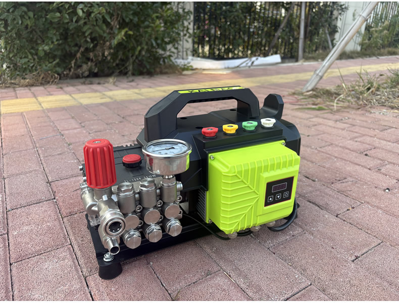 Portable Permanent Magnet Variable Frequency Car Washing Machine with Stainless Steel Pump Head, High-Pressure Oil Fume Pipe Cleaning Machine, Household and Commercial Car Washing Pump