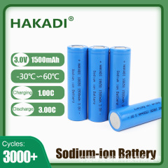 新しいナトリウム電気18650ナトリウムイオン電池3.0V 1300mah DIY 12V電動バイクバッテリー