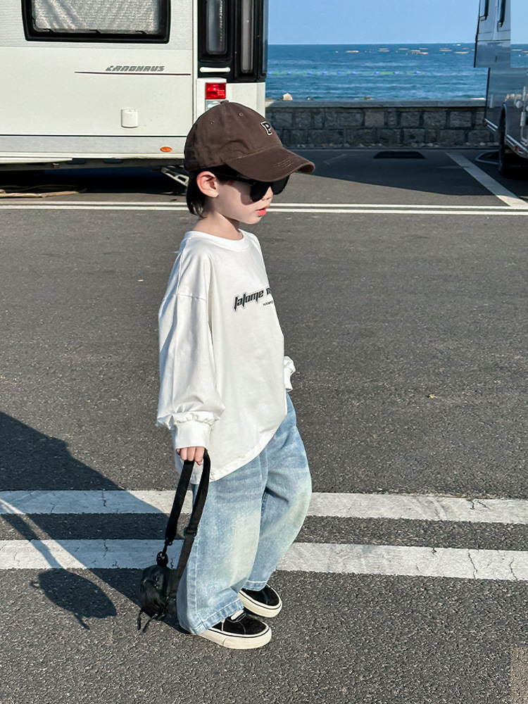 Camisas para niños, camisas a rayas para niños, ropa de primavera y otoño, nuevos estilos de primavera 2025, tops geniales informales de moda para niños pequeños
