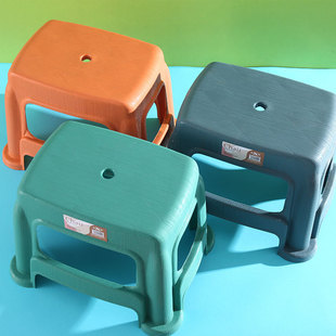 Plastic Small Stool Bathroom Bath Stool Row Stool Shoe Changing Stool Wholesale Household Adult Low Stool Small Stool Children