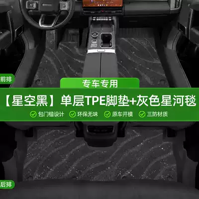 Modelə uyğun ayaqaltı – Environmentally Friendly Tpe Floor Mats - starry-sky-black-tpe-single-layer-floor-mat-gray-starry-blanket-threshold-included