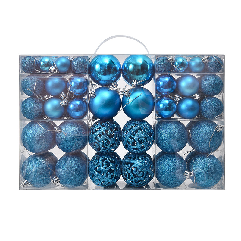 Ventas Directas de fábrica 3/4/6cm100pcs BOLA DE Navidad caja de regalo traje de galvanoplastia Bola de plástico hueco decoración de la Navidad