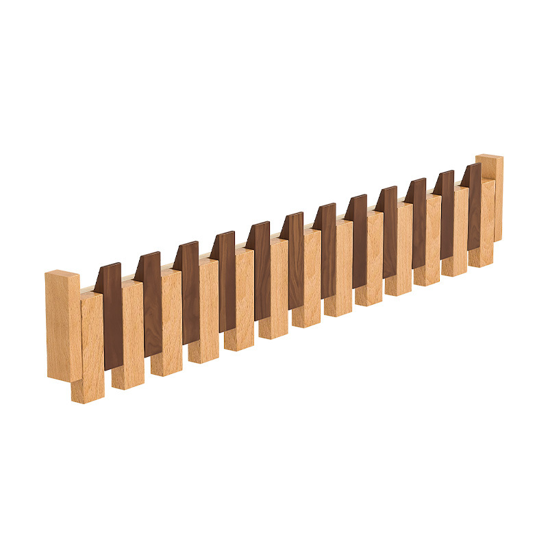 Ganchos de ropa en la pared sin perforaciones, ganchos para ropa con teclas de piano después de la puerta misteriosa, colgantes para ropa de dormitorio de madera maciza, colgantes para ropa y sombreros