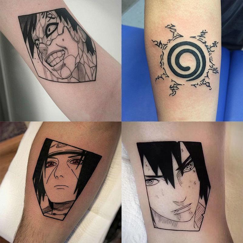 20Pcs Naruto Tattoo Stickers Anime Style Temporary Tattoo Stickers Waterproof Long-Lasting Fake Tattoo