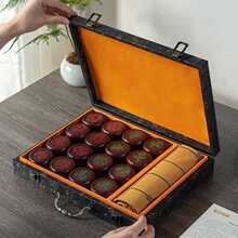 ♔象棋送礼大号中国象棋实木带礼盒红花梨相棋便携皮革棋