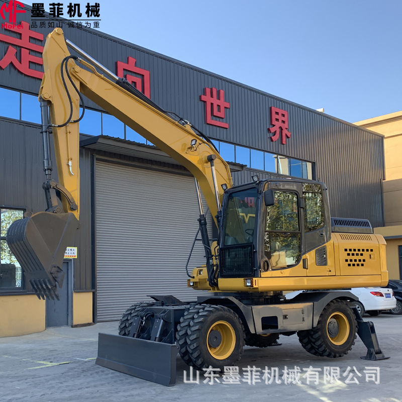 玉柴挖掘机 轮胎式挖掘机 轮式挖掘机液压行走 外贸出口