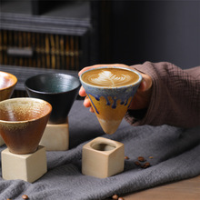 日式粗陶馬克杯創意跨境杯子亞馬遜爆款ins風杯子陶瓷復古咖啡杯