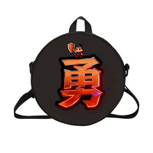 炫酷时尚双肩包跨境货源台灣天宮媽祖包艺术创意祈福二合一圆饼包