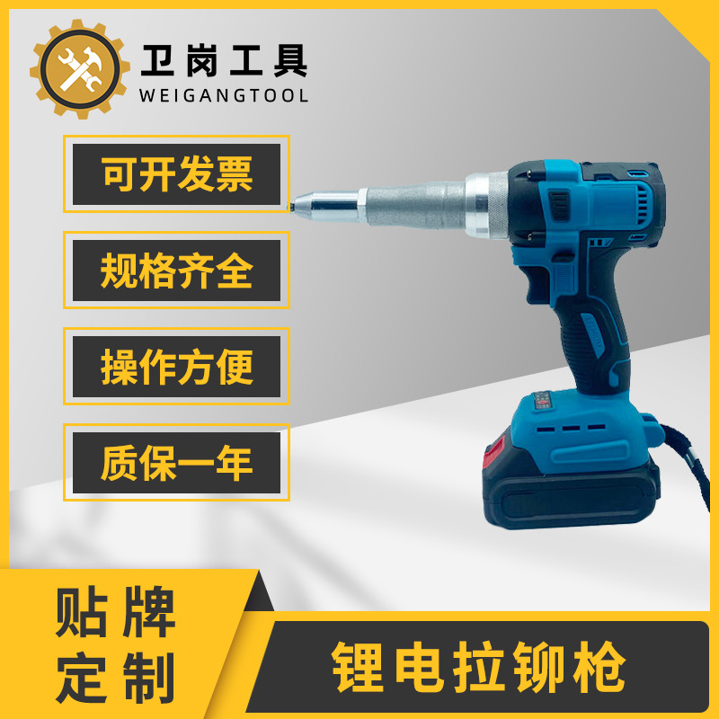 锂电全自动铆钉枪充电式工业级电动拉钉枪工具抽芯压铆钉头厂家
