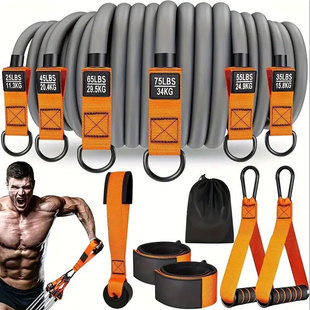 Rope for gym, equipment, set, elastic long elastic strap