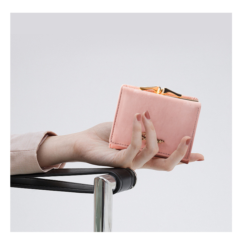 Cartera transfronteriza para mujer, franela de alta gama, tarjetero multifuncional corto, monedero ins para estudiantes portátiles, personalización femenina