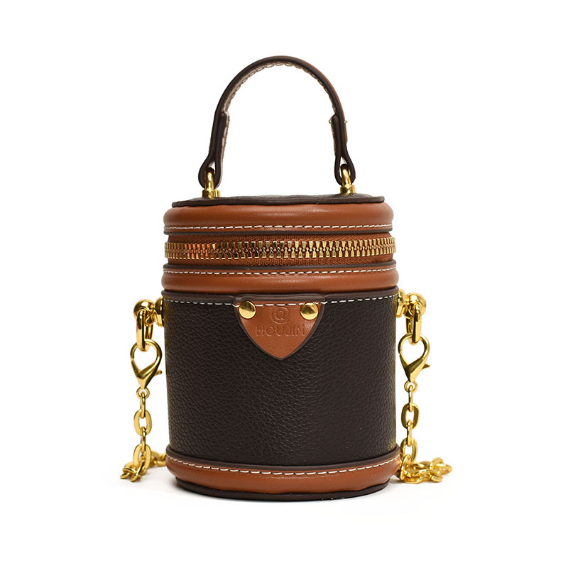 Bolso de hombro para niños y niñas de estilo coreano, estilo occidental, mini bolso de cubo redondo para niños, nuevo bolso para niños de cadena de comercio exterior