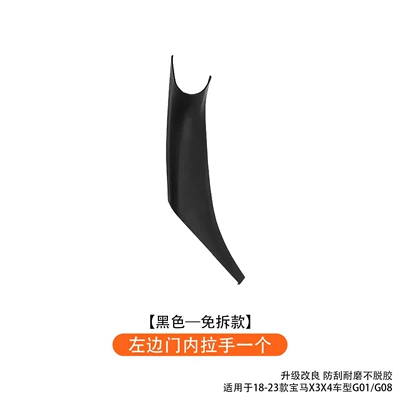 Suitable for 18-24 Bmw X3 Door Handle Inner Cover, X4 Armrest Sticker, Ix3 Door Handle Inner Side G08 Outer Cover Protective Cover (Armrest, handle, handle) - one-inner-handle-on-the-left-door-black