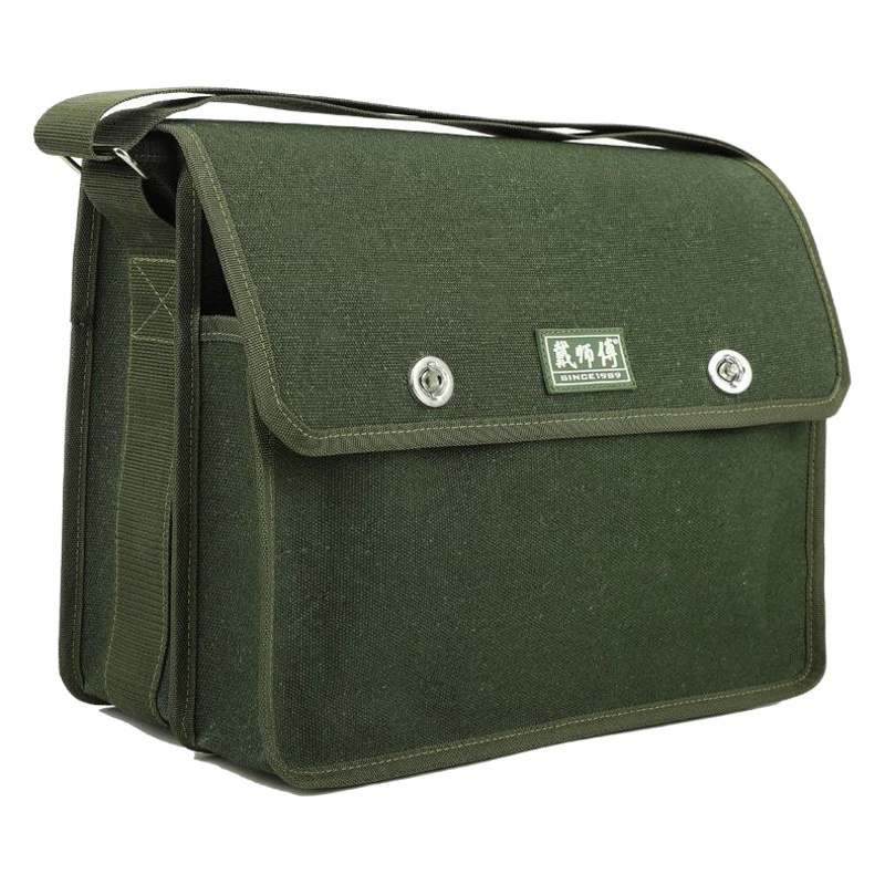 Холщовая сумка для инструментов электрика, большая утолщенная многофункциональная сумка для инструментов для ремонта и установки, износостойкая портативная маленькая столярная специальная сумка