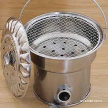 加厚烤火炉木炭家用取暖炉户外便携式手提烧烤炉煮茶炭炉搬家火盆