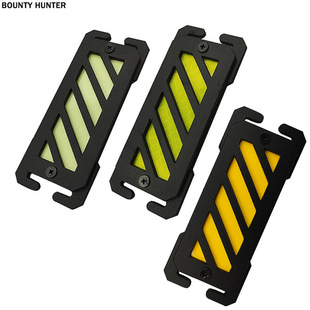Cross-border in stock MOLLE webbing buckle reflective warning strip luminous identification stamp backpack extension sticker in stock