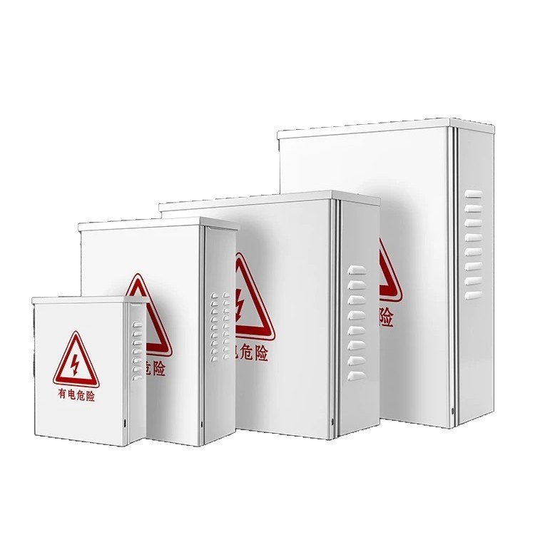 户外明装防雨监控电源防水箱室外立杆抱箍电闸弱电箱接线盒防水盒