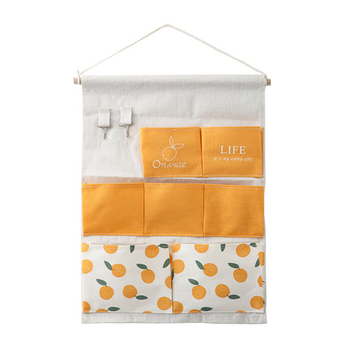 Wall-mounted storage bag, wall hanging door behind the wall shelf organizer hanging bag small cloth bag dorm room