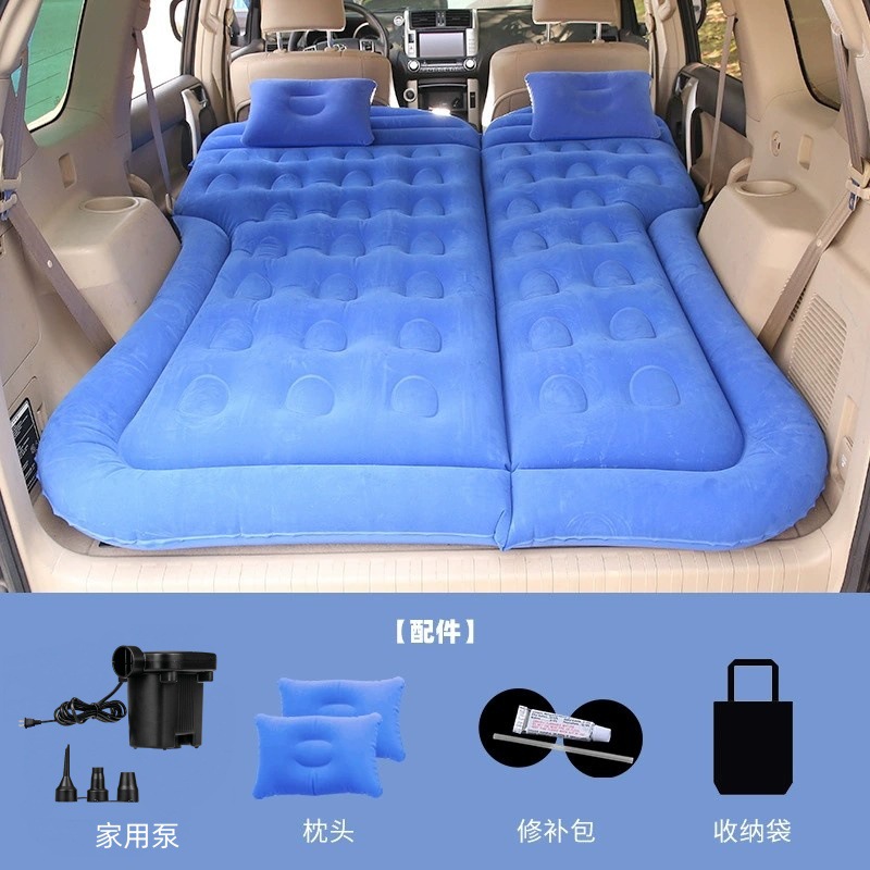 Inflatable Bed PVC – Qìchē Vehicle-mounted inflatable bed - replace-home-pump-suv-honeycomb-blue