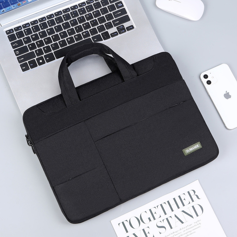 耐衝撃ラップトップバッグ 14inch 15inch ノートブックインナーバッグ オックスフォード布ブリーフケース 会議バッグ ロゴ印刷可能|undefined