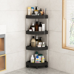 Bathroom Hole-Free Triangular Shelf Bathroom Multi-Layer Storage Mobile Organizing Rack Corner Shelf Corner Bracket Wholesale