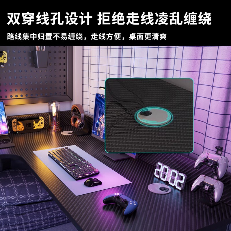 床上桌上下铺电脑桌转角台式办公桌懒人大学生宿舍拐角书桌电竞桌|undefined