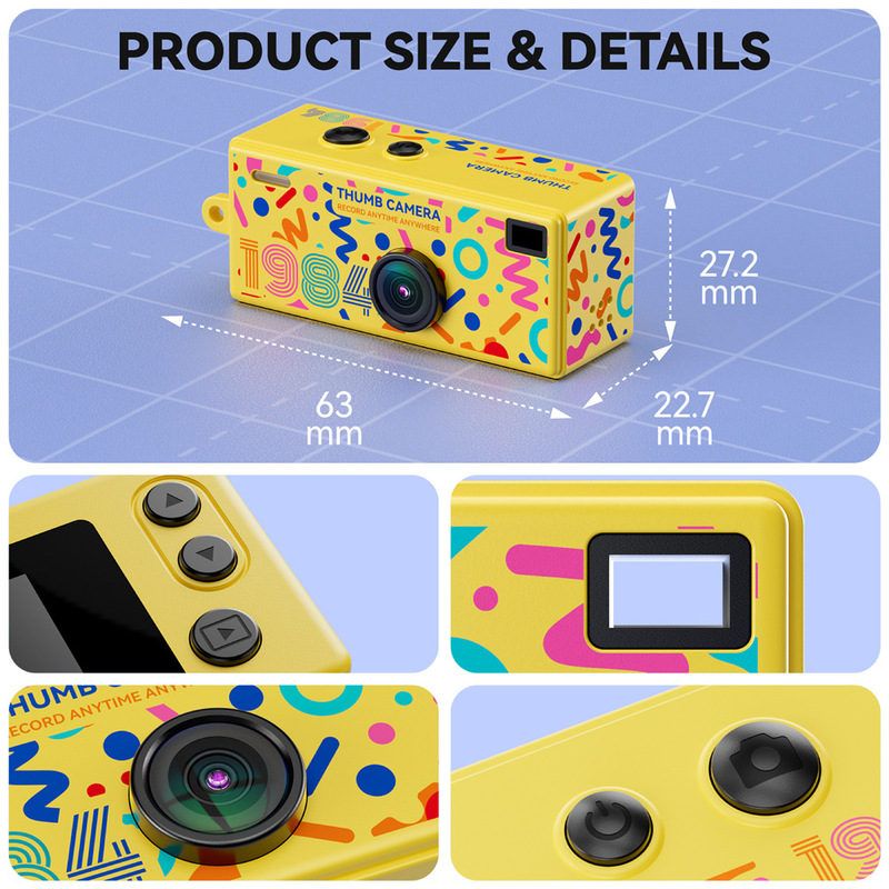 Cross-Border G65 Mini Camera Outdoor Video Recording and Photography Thumb Camera Children's Portable Small Digital Camera Wholesale Cross-Border G65 Mini Camera Outdoor Video Recording and Photography Thumb Camera Children's Portable Small Digital Camera Wholesale