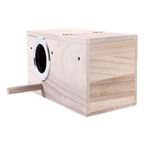 Wooden handicraft bird nest parakeet breeding box bird's nest bird incubator solid wood bird cage outdoor decoration 