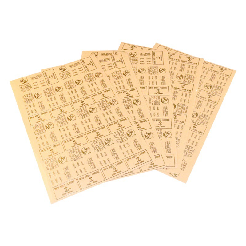 Многофункциональные металлические наклейки-буквы Crystal Label, УФ-наклейки для переноса, водонепроницаемые, с горячим тиснением, золотые и серебряные буквы, этикетка для игрушечного пистолета CS