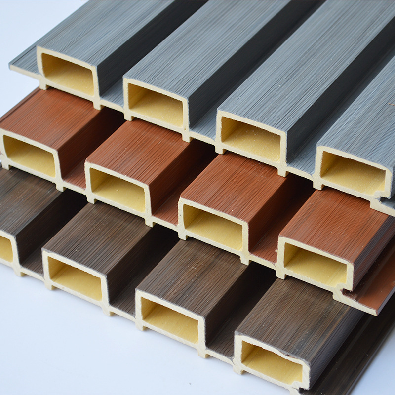 Outdoor Wall Panels Wpc Composite Plastic Wood Great Wall Panels Courtyard Wood-Plastic Fence Panels Wall Ceiling Grille Modern Minimalist