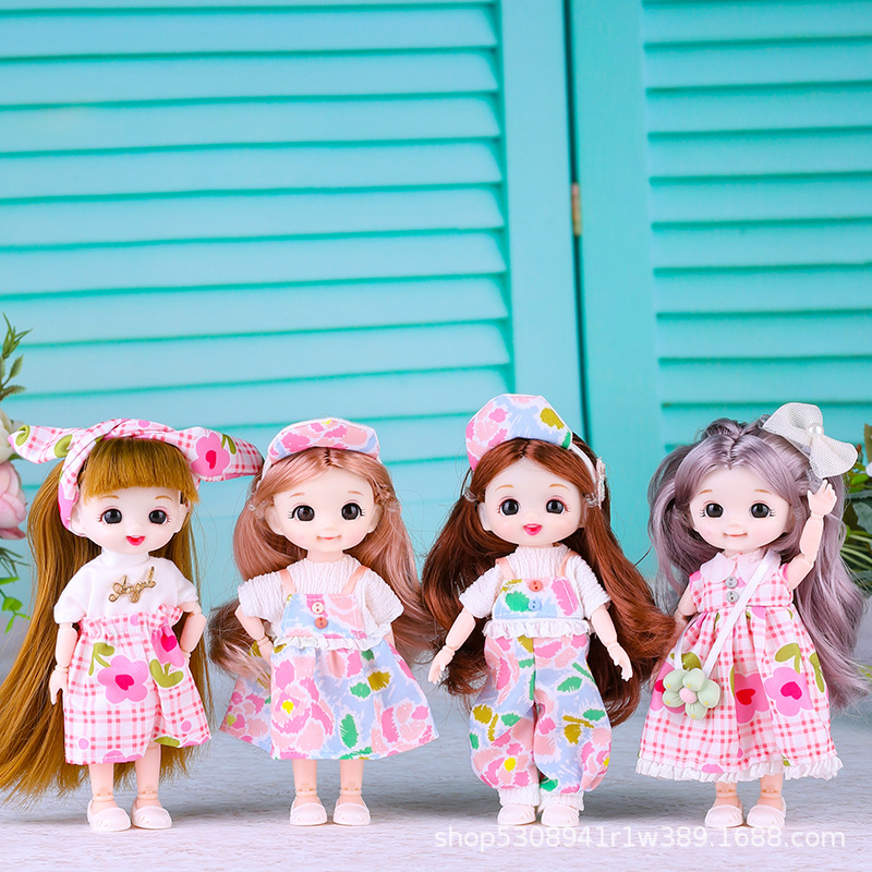 Factory Direct Sale 6inch Barbie Dolls Princess Dress-Up Gift Wholesale Little Princess Dolls for Girls