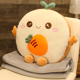 Bread Warm Hand Pillow Blanket Plush Toy Three-in-One Gift Winter Hand-in-Hand Nap Home Sofa Doll