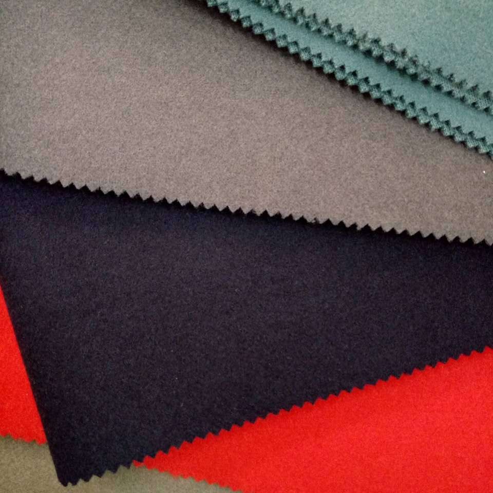 针织刺毛呢料 龙凤呢现货供应52色秋冬时尚女装童装面料