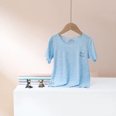兒童短袖莫代爾嬰幼兒t恤男女童寶寶半袖中小童打底衫透氣童裝夏