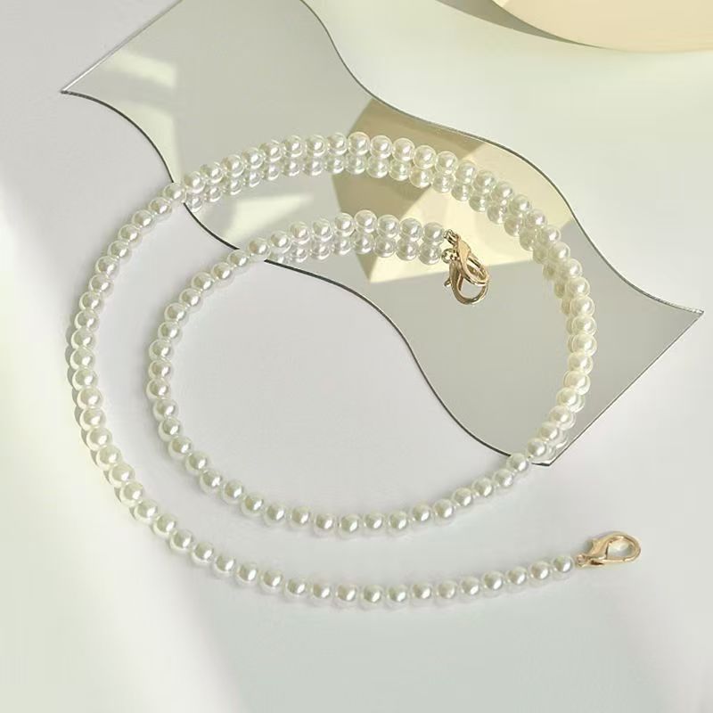 Factory Direct Sales of Steel Wire Rope Pearl Bag Chains, Crossbody Bag Chains, Abs Bead Chains, Mobile Phone Chains, Decorative Chain Accessories Wholesale