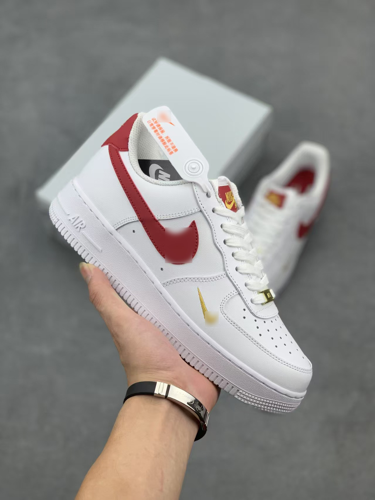 Hook de oro rojo blanco
