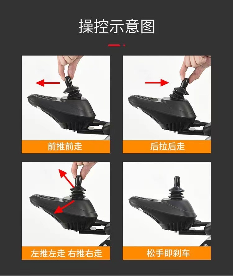 Manufacturer Automatic Intelligent 24V Electric Wheelchair for Disabled Elderly Mobility Special Foldable Electric Scooter
