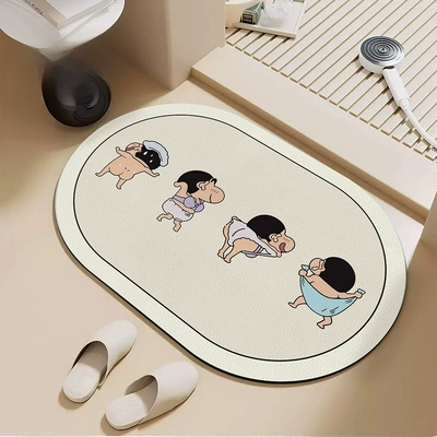 Avtomobil döşəmə paspasları: Home Entrance, Door Mat, Foot - xiaoxin-takes-a-bath-4060-wear-resistant-and-dirt-resistant-diatom-mud