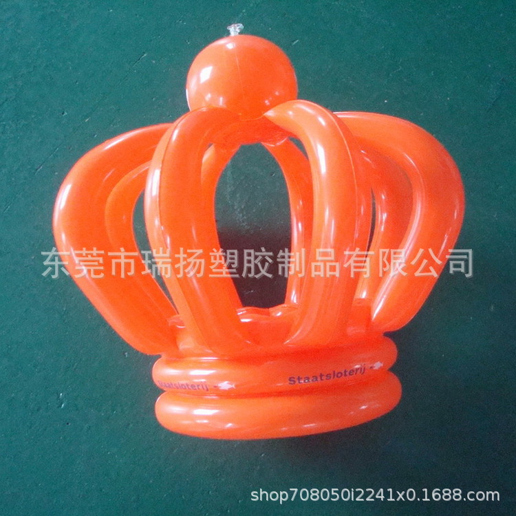 工厂供应PVC充气帽子 仿真充气头盔帽子 PVC充气环保印刷帽子