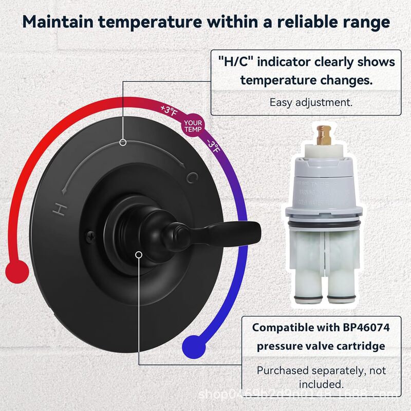 T14032-Bl Shower Handle - Only Compatible with Delta Shower Trim Kit 14 Series, Compatible with Spray Head Only T14032-Bl Shower Handle - Only Compatible with Delta Shower Trim Kit 14 Series, Compatible with Spray Head Only