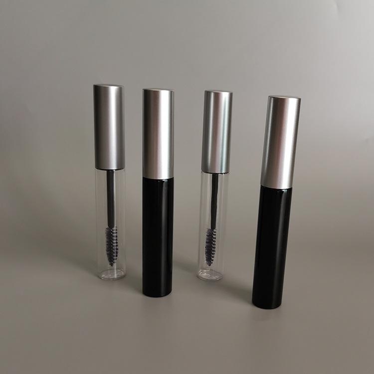 En stock negro transparente color 10ml redondo crecimiento de pestañas líquido material de embalaje líquido de crecimiento de pestañas sub-botella de rímel botella