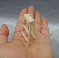 1:12 кукольный домик имитационная модель кукольного домика простая заготовка маленькая лестница мини аксессуары украшение сада